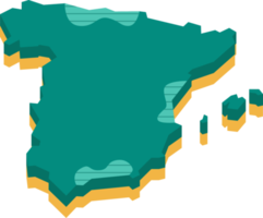 mapa 3d de españa png