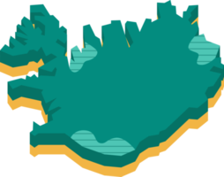 3D-Karte von Island png