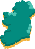 mapa 3D da Irlanda png