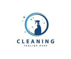 Cleaning Logo. Creative Cleaning Concept Logo Design Template vector