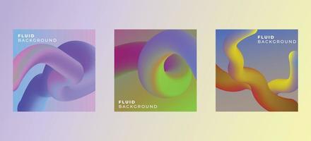 Fluid abstract gradient background for poster vector