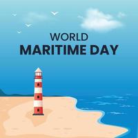 World Maritime Day Design vector