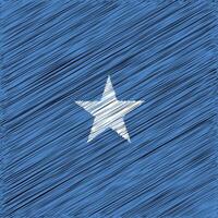 Somalia Independence Day 1st July, Square Flag Design vector