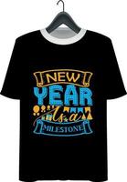 New year t-shirt design vector