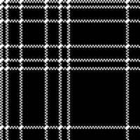 Monochrome check plaid black pixel seamless pattern vector