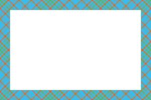 Vintage frame vector. Scottish border pattern retro style. Tartan plaid ornament. vector