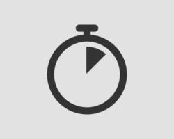 Timer icon. Stop watch vector pictogram. Stopwatch isolated on white background.