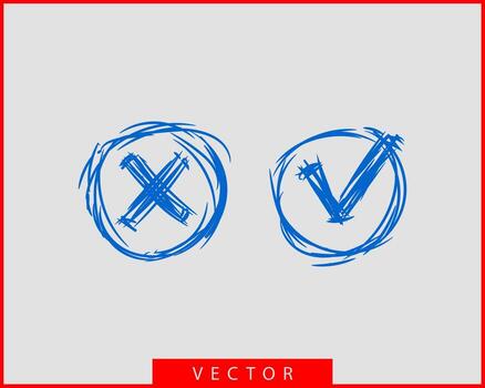Check mark icon vector symbol design element.
