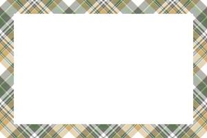 Rectangle borders and Frames vector. Border pattern geometric vintage frame design. Scottish tartan plaid fabric texture. Template for gift card, collage, scrapbook or photo album and portrait. vector