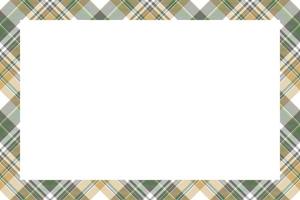 Rectangle borders and Frames vector. Border pattern geometric vintage frame design. Scottish tartan plaid fabric texture. Template for gift card, collage, scrapbook or photo album and portrait. vector