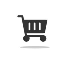 shopping cart icon vector