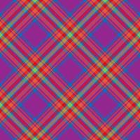 vector de patrón de cuadros sin costuras de tartán escocia. tela de fondo retro. textura geométrica cuadrada de color de verificación vintage.