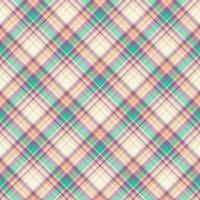 Plaid seamless pattern. Vector background of textile ornament. Flat fabric design.