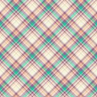 Plaid seamless pattern. Vector background of textile ornament. Flat fabric design.