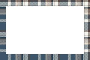 Vintage frame vector. Scottish border pattern retro style. Tartan plaid ornament. vector
