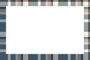 Vintage frame vector. Scottish border pattern retro style. Tartan plaid ornament. vector