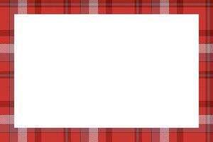 Vintage frame vector. Scottish border pattern retro style. Tartan plaid ornament. vector