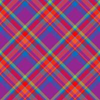 vector de patrón de cuadros sin costuras de tartán escocia. tela de fondo retro. textura geométrica cuadrada de color de verificación vintage.