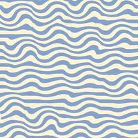 Wavy stripes background. Abstract geometric texture.  Wavy distorted square pattern. Vector illustration