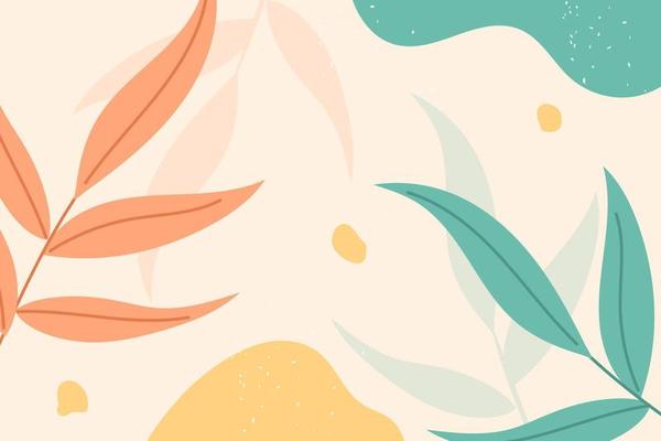Abstract hand drawn shapes background