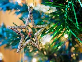 Christmas tree decorations photo