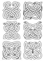 patrones de nudo de serpientes góticas celtas