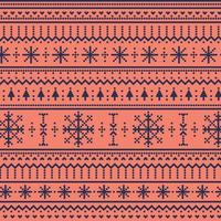 Christmas red panoramic background with drawings and patterns of the holiday - Vector