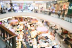 Abstract blur modern shopping mall store interior defocused background photo