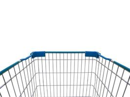 shopping cart isolated on white background photo