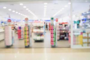 Pharmacy store blur background with bokeh photo