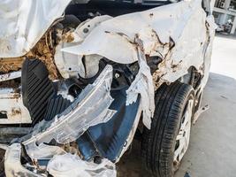 Car crash accident background photo