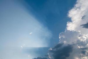 blue sky with clouds photo