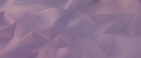 Pink polygonal triangular crystals background. Gently purple abstract mountains with 3d render random location. Minimalist geometry creative design photo