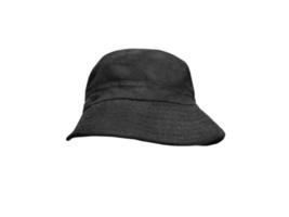 black bucket hat on a white background photo