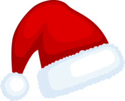 de kerstman claus hoed geïsoleerd, illustratie png