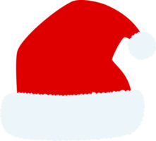 chapeau de père noël isolé, illustration png