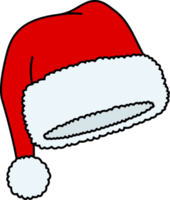 de kerstman claus hoed geïsoleerd, illustratie png