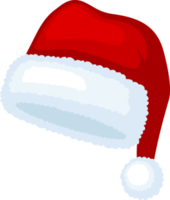 sombrero de santa claus aislado, ilustración png