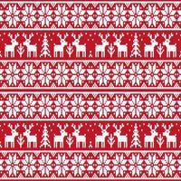 Christmas Snowflakes Deer Tribal Seamless Pattern Design photo