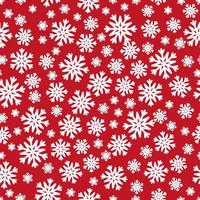 Snowflake Red and White Seamless Pattern photo