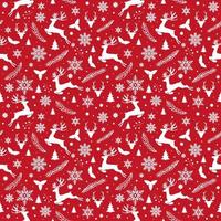 Snowflakes Deer Christmas Ornaments Seamless Pattern Design photo