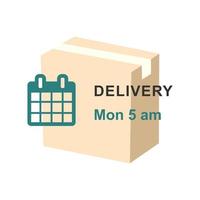 Online shopping and delivery service vector flat illustration