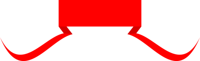 Red ribbon banner png