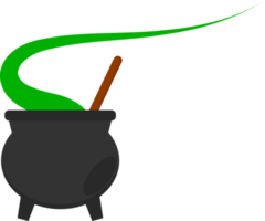 Halloween witch cauldron png