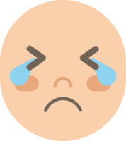 emoji de rosto chorando png