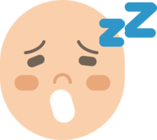 icône emoji visage endormi png