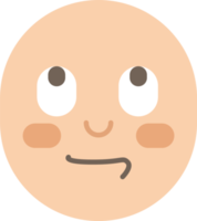 visage avec icône emoji yeux roulants png