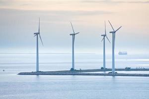 Middelgrunden - offshore wind farm near Copenhagen, Denmark photo