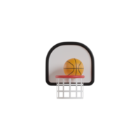 equipamento de basquete 3d isolado png