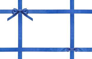 blue satin bows and ribbons isolated - set 22 photo